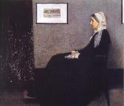 James Abbott McNeil Whistler Arrangement in Grey and Black Nr.1 or Portrait of the Artist-s Mother Sweden oil painting artist